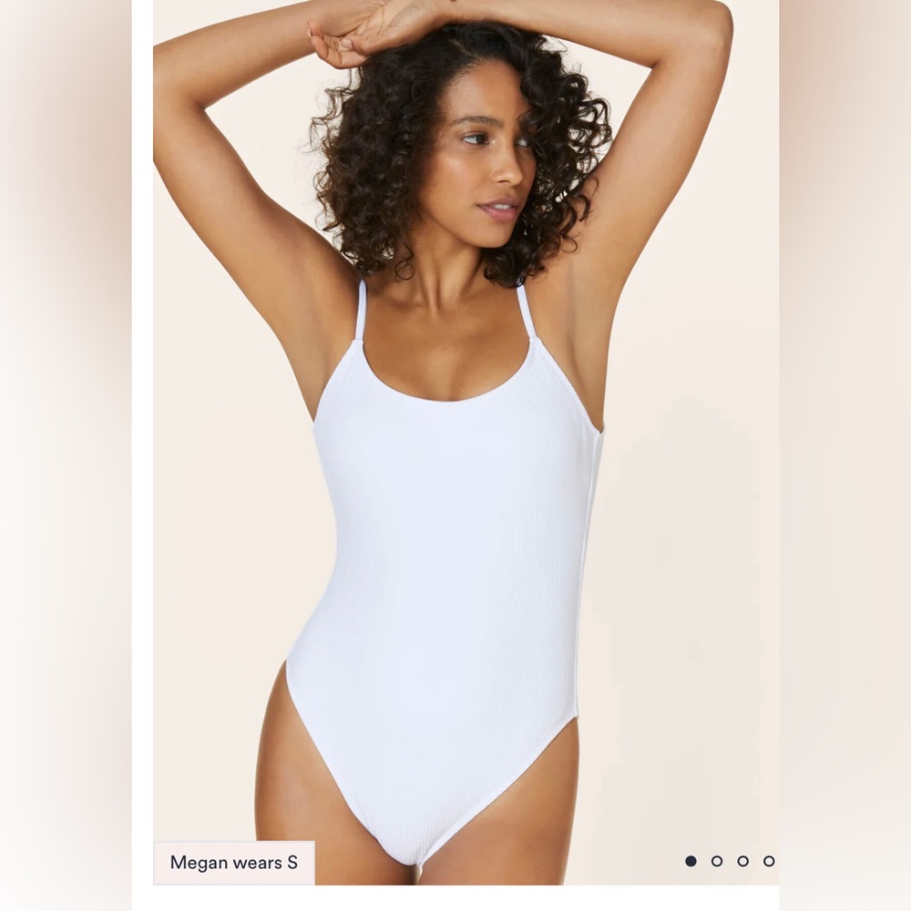 THE LAGUNA One-Piece Andie Swim / WHITE BATHING SUIT
